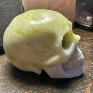 Carved Jade Skull