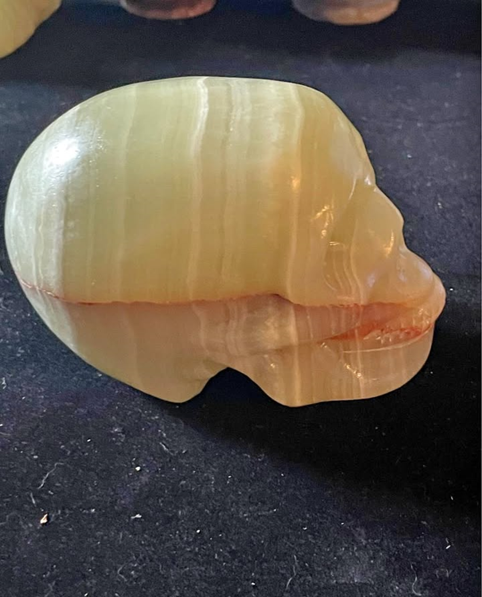 Carved Afghanistan Jade Skull