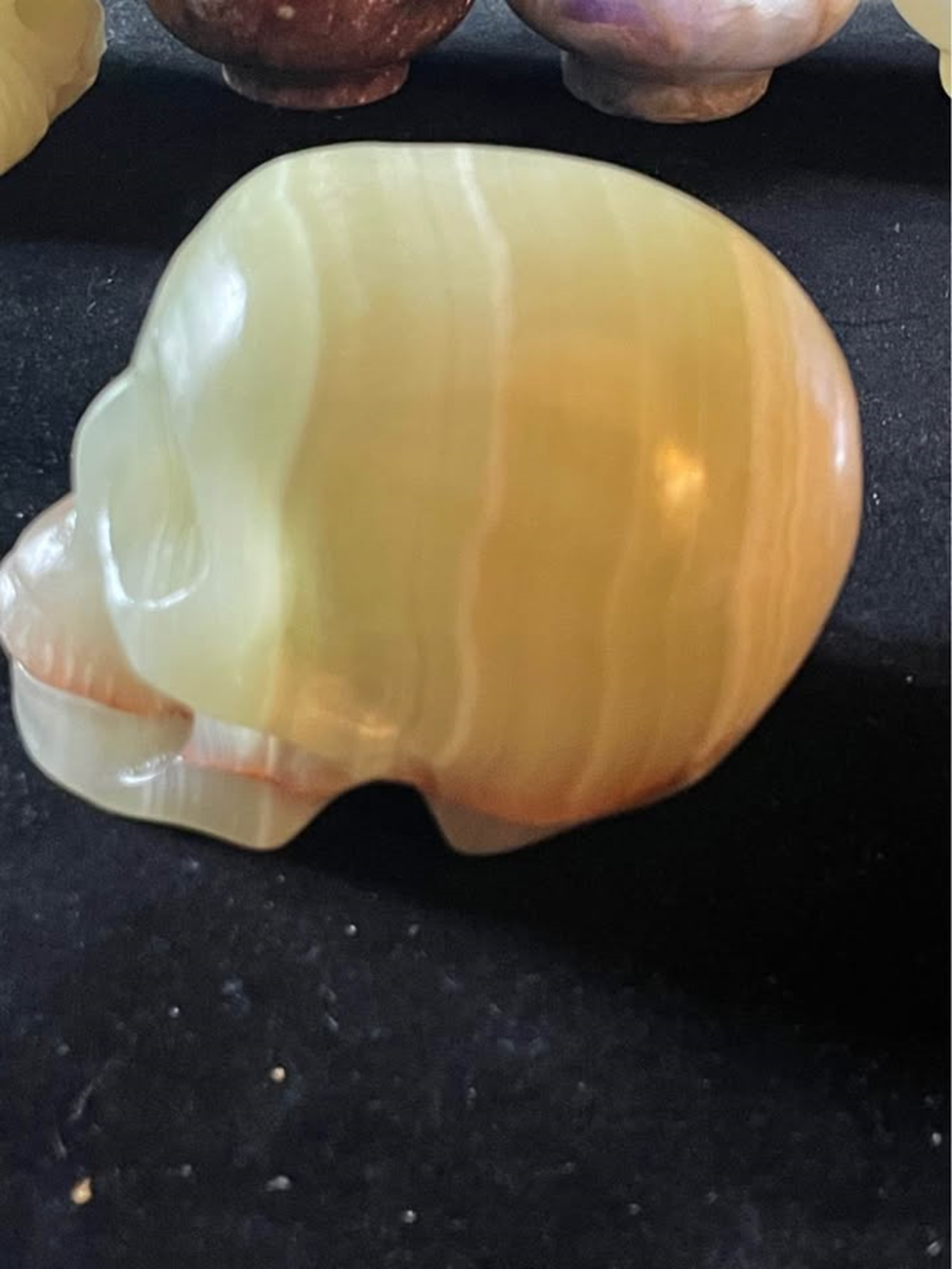 Carved Afghanistan Jade Skull - Image 2