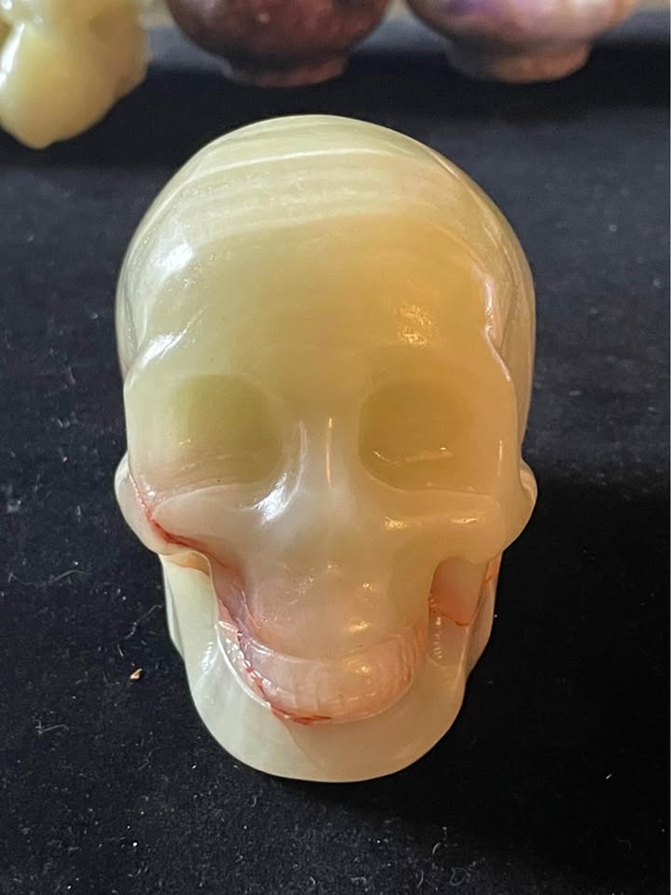 Carved Afghanistan Jade Skull - Image 3