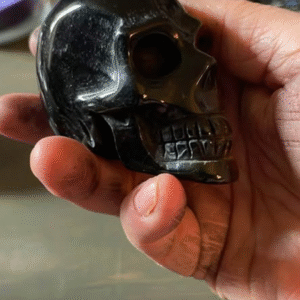 Blue Tigers Eye Skull