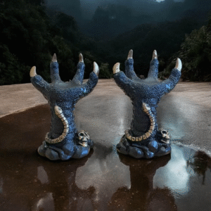 Lapis and labradorite spheres with stands / holders