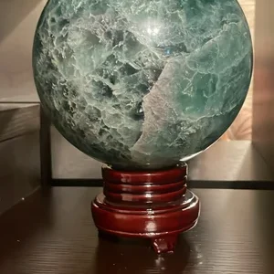 Green Fluorite Crystal Sphere