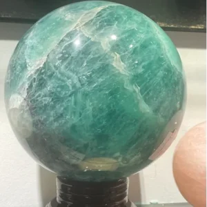 Green Fluorite Crystal Sphere